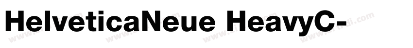 HelveticaNeue HeavyC字体转换